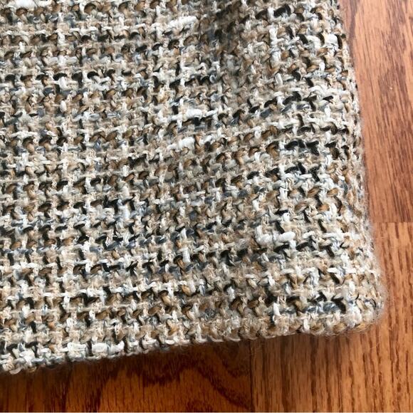 Theory Tweed Sleeveless Minidress Neutral Cream Tan Women’s Size 10 NWOT - Picture 10 of 14